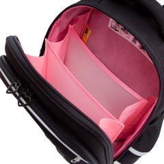 Ранец GRIZZLY анатомическая спинка, c брелоком, для девочек, "HEARTS", чёрный 36х28х20 см, RAz-586-5/1 Ранец GRIZZLY анатомическая спинка, c брелоком, для девочек, "HEARTS", чёрный 36х28х20 см, RAz-586-5/1 - фото 12