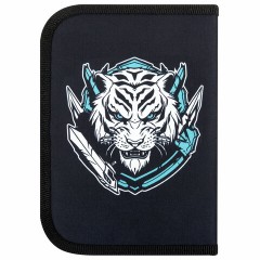 Пенал ПИФАГОР, 1 отделение, полиэстер, 19х13 см, "White tiger", 272285 Пенал ПИФАГОР, 1 отделение, полиэстер, 19х13 см, "White tiger", 272285 - фото 3