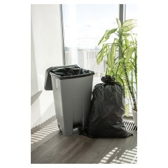 Мешки для мусора 120 л, черные, в рулоне 50 шт., ПВД, 20 мкм, 70х110 см, PACLAN "Professional", 1338507 - фото 4