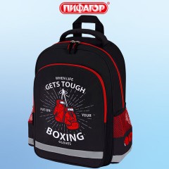 Рюкзак ПИФАГОР SCHOOL, 1 отделение, 3 кармана, "Boxing", 38x28х14 см, 272077 Рюкзак ПИФАГОР SCHOOL, 1 отделение, 3 кармана, "Boxing", 38x28х14 см, 272077 - фото 16