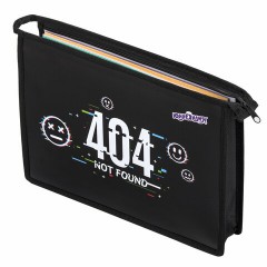 Папка для тетрадей ЮНЛАНДИЯ А4, 1 отделение, пластик, на молнии, "Not found", 272143 Папка для тетрадей ЮНЛАНДИЯ А4, 1 отделение, пластик, на молнии, "Not found", 272143 - фото 3