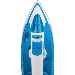 Утюг SCARLETT SC-SI30P17, 2200 Вт, антипригарное покрытие, антинакипь, самоочистка, белый/синий - фото 3