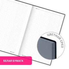 Блокнот А5 138x213 мм, BRAUBERG "Personal", под кожу, 80 листов, клетка, серый, 116612 Блокнот А5 138x213 мм, BRAUBERG "Personal", под кожу, 80 листов, клетка, серый, 116612 - фото 10