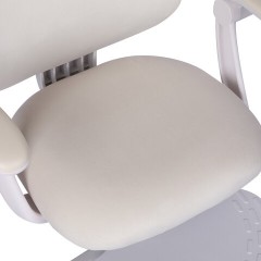 Кресло детское с подставкой для ног BRABIX "Sky MG-206", велюр, бежевое, 533156 - фото 9
