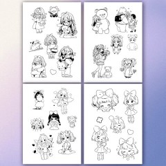 Стикербук РАСКРАСЬ И НАКЛЕЙ А5, 16 листов, 100 стикеров, на гребне, BRAUBERG, "Для девочек", 666049 - фото 10