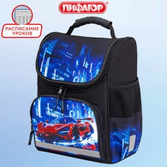Ранец ПИФАГОР BASIC, 1 отделение, 3 кармана, эргономичная спинка, "Speed rusher", 35х28х18 см, 273141 Ранец ПИФАГОР BASIC, 1 отделение, 3 кармана, эргономичная спинка, "Speed rusher", 35х28х18 см, 273141 - фото 9