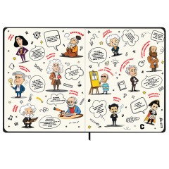 Дневник 1-11 класс 48 л., твердый, BRAUBERG, матовая ламинация, резинка, закладка-ляссе, с подсказом, "Элементы", 107242 - фото 6