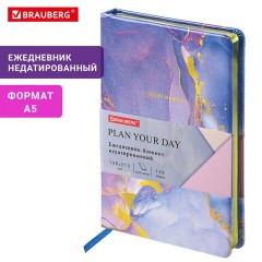 Ежедневник недатированный А5 (138х213 мм), BRAUBERG VISTA, под кожу, твердый, 136 л., "Marble", 112008 Ежедневник недатированный А5 (138х213 мм), BRAUBERG VISTA, под кожу, твердый, 136 л., "Marble", 112008 - фото 14