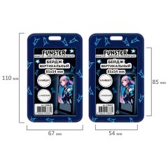 Бейдж вертикальный с 3D-печатью "Аниме" (85х54 мм), с рулеткой, СЛАЙДЕР, FUNSTER (ФАНСТЕР), 238840 - фото 8