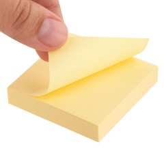 Блок самоклеящийся (стикеры) STAFF STANDARD, ПАСТЕЛЬНЫЙ 51х51 мм, желтый, 100 листов, 116577 - фото 4