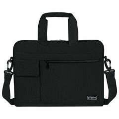 Сумка портфель HEIKKI NOVATION (ХЕЙКИ) с отделением для ноутбука 13-14", багажная лента, черная, 28х38х3 см, 272594 - фото 2