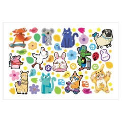 Альбом с наклейками, А5, 8 листов, 600 наклеек, "Милые и забавные" HATBER, 8Ан5, 8Ан5_31982 - фото 7