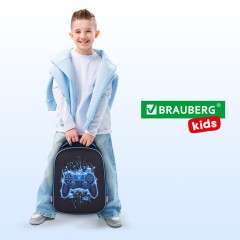 Ранец BRAUBERG KIDS START, 1 отделение, 2 кармана, Digital gamepad, 3D-панель, 35х26х13 см, 273152 - фото 19