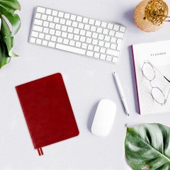 Ежедневник датированный 2026 B6 125х173 мм, GALANT "Vivid", под кожу, красный, 117413 - фото 13