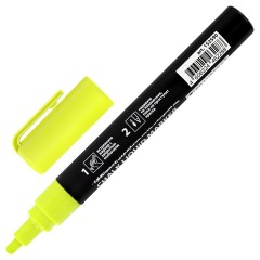 Маркер меловой CHALK LIQUID MARKER, ЖЕЛТЫЙ, 3 мм, стираемый, BRAUBERG "CHALK", 152590 - фото 3