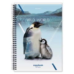 Тетрадь А4, 80 л., BRAUBERG, гребень, клетка, глянцевый лак, WILD, 404052 - фото 4