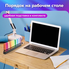 Набор текстовыделителей 24 ЦВЕТА на подставке, BRAUBERG "DELTA", 15 пастельных цветов + 9 неоновых цветов, линия 1-5 мм, 152506 Набор текстовыделителей 24 ЦВЕТА на подставке, BRAUBERG "DELTA", 15 пастельных цветов + 9 неоновых цветов, линия 1-5 мм, 152506 - фото 17