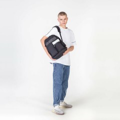 Рюкзак HEIKKI UNIQUE (ХЕЙКИ) универсальный, 6 карманов, черный с белыми вставками, 42х29х16 см, 272585 Рюкзак HEIKKI UNIQUE (ХЕЙКИ) универсальный, 6 карманов, черный с белыми вставками, 42х29х16 см, 272585 - фото 11