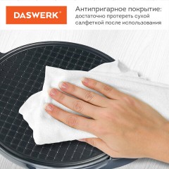 Электровафельница антипригарная для тонких вафель-трубочек и рожков, 1200 Вт, DASWERK, WM-10, 455656 - фото 5