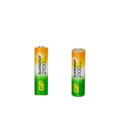 Батарейки аккумуляторные GP ReEnergy Ni-Mh пальчиковые КОМПЛЕКТ 2 шт., AA (HR6), 2000 mAh, 210AAHCRGY, 210AAHCRGY-2CRC - фото 4