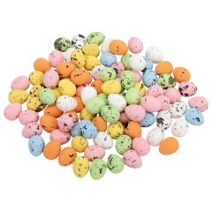 Декорация пасхальная 1,8 см "Яйца", НАБОР 100 штук, пенопласт, разноцветные, ЗОЛОТАЯ СКАЗКА, 592635 - фото 2