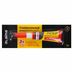 Клей моментальный (суперклей) LAIMA, 3 г, УЛЬТРАПРОЧНЫЙ, отрывная мультикарта, 605567 Клей моментальный (суперклей) LAIMA, 3 г, УЛЬТРАПРОЧНЫЙ, отрывная мультикарта, 605567 - фото 2