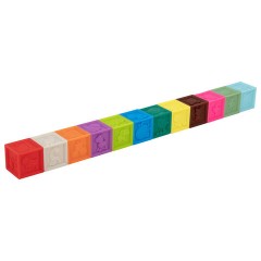 Тактильные кубики, сенсорные, ЭКО 12 штук, BAMBOX BABY (БАМБОКС БЭБИ), 665900 - фото 17