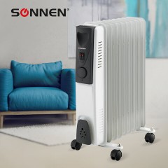 Обогреватель масляный SONNEN DFS-09, 2000 Вт, 9 секций, белый, 453499 - фото 13