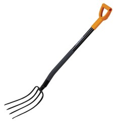Вилы садовые стальные 22х30 см, ОБЩАЯ ДЛИНА 120 см, черенок сталь, V-ручка, RABBITEX (РАББИТЕКС) "STRONG METAL", 700490 - фото 5