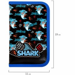 Пенал ПИФАГОР, 1 отделение, ламинированный картон, 19х11 см, "Angry shark", 272243 Пенал ПИФАГОР, 1 отделение, ламинированный картон, 19х11 см, "Angry shark", 272243 - фото 6