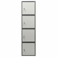Шкаф металлический для документов AIKO "SL-185/4" ГРАФИТ, 1800х460х340 мм, 37 кг, S10799182502 - фото 3