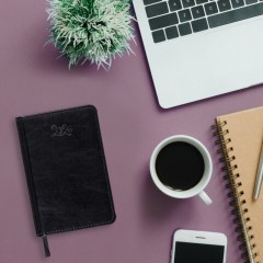 Ежедневник датированный 2026, МАЛЫЙ ФОРМАТ 100х150 мм, А6, BRAUBERG "Rainbow", под кожу, черный, 117257 - фото 4