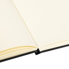 Скетчбук, слоновая кость 140 г/м2 130х210 мм, 80 л., КОЖЗАМ, резинка, BRAUBERG ART CLASSIC, черный, 113194 Скетчбук, слоновая кость 140 г/м2 130х210 мм, 80 л., КОЖЗАМ, резинка, BRAUBERG ART CLASSIC, черный, 113194 - фото 3