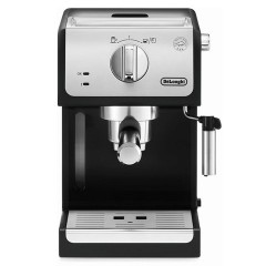 Кофеварка рожковая DELONGHI ECP 33.21/BK, 1100 Вт, объем 1 л, ручной капучинатор, черная, ECP33.21/BK Кофеварка рожковая DELONGHI ECP 33.21/BK, 1100 Вт, объем 1 л, ручной капучинатор, черная, ECP33.21/BK - фото 2