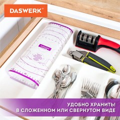 Коврик силиконовый для раскатки/запекания 30х40 см, фиолетовый, DASWERK (ДАСВЕРК), 608423 - фото 17