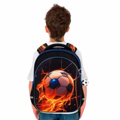 Рюкзак BRAUBERG OPTIMA, 2 отделения, с брелоком, "Burning ball", 3D-панель, 36х27х18 см, 273158 Рюкзак BRAUBERG OPTIMA, 2 отделения, с брелоком, "Burning ball", 3D-панель, 36х27х18 см, 273158 - фото 8