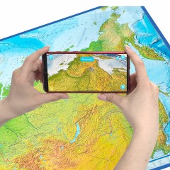 Карта России физическая 157х107 см, 1:5,5М, с ламинацией, интерактивная, европодвес, BRAUBERG, 112398 Карта России физическая 157х107 см, 1:5,5М, с ламинацией, интерактивная, европодвес, BRAUBERG, 112398 - фото 8