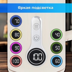 Чайник с терморегулятором и дисплеем, ДВОЙНЫЕ СТЕНКИ, SONNEN KT-8721, 1,7 л, 2200 Вт, бежевый, 454688 Чайник с терморегулятором и дисплеем, ДВОЙНЫЕ СТЕНКИ, SONNEN KT-8721, 1,7 л, 2200 Вт, бежевый, 454688 - фото 13