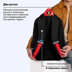 Рюкзак BRAUBERG MOTION, 2 отделения, 3 кармана, "Капибара", СВЕТЯЩИЙСЯ, 41х28х17 см, 272032 - фото 18