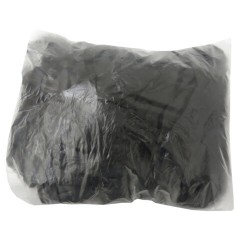 Бахилы, КОМПЛЕКТ 100 шт. (50 пар), ЭКСТРА, 39х14 см, двойная резинка, 30 мкм, 3,6 г, черные, ELEGREEN, ПНД-15/2р-Ч - фото 3