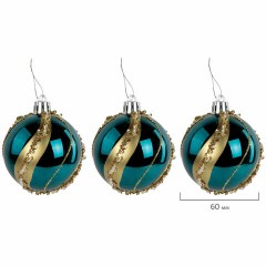 Шары ёлочные 6 шт., 6 см, "Peacock", пластик, бирюзовый/золото, ЗОЛОТАЯ СКАЗКА, 592179 Шары ёлочные 6 шт., 6 см, "Peacock", пластик, бирюзовый/золото, ЗОЛОТАЯ СКАЗКА, 592179 - фото 4