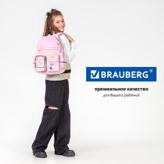 Рюкзак BRAUBERG PASTEL с термонашивками в комплекте, "Anime kitten", персиковый, 40х29х14 см, 272065 Рюкзак BRAUBERG PASTEL с термонашивками в комплекте, "Anime kitten", персиковый, 40х29х14 см, 272065 - фото 18