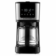 Кофеварка капельная BRAYER BR1125, 900 Вт, объем 1,25 л, LED-дисплей, термокружка в ПОДАРОК, черная - фото 2