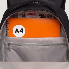 Рюкзак GRIZZLY школьный, анатомическая спинка, 2 отделения, для девочек, "COLIBRI", чёрный, 40х29х20 см, RD-540-2/4 Рюкзак GRIZZLY школьный, анатомическая спинка, 2 отделения, для девочек, "COLIBRI", чёрный, 40х29х20 см, RD-540-2/4 - фото 10