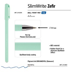 Ручка шариковая BRUNO VISCONTI "SlimWrite", "Zefir", СИНЯЯ, корпус ассорти, узел 0,5 мм, линия письма 0,3 мм, 20-0204 Ручка шариковая BRUNO VISCONTI "SlimWrite", "Zefir", СИНЯЯ, корпус ассорти, узел 0,5 мм, линия письма 0,3 мм, 20-0204 - фото 5