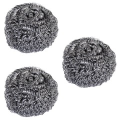 Губки (мочалки) металлические спиральные 3х15 г, КОМПЛЕКТ 3 шт., для посуды, гриля, плиты, LAIMA (ЛАЙМА), 700060 - фото 3