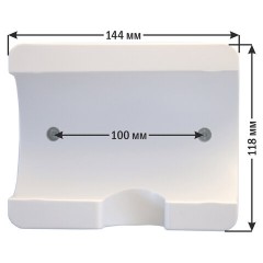 Фен для волос настенный KSITEX F-2000W JET, 2000 Вт, пластик 2 скорости, 2 температурных режима, белый - фото 3