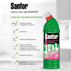 Чистящее средство 1 кг, SANFOR Universal (Санфор Универсал) "Летний Дождь", гель, 1956 - фото 3