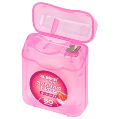 Зубная нить вощеная 50 м, мягкая забота о деснах, ВКУС КЛУБНИКИ, LAIMA DENT, 609415 - фото 4