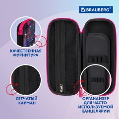 Пенал BRAUBERG, 1 отделение, 1 откидная планка, EVA, 22х10х5 см, "Pink lava", 273509 - фото 11